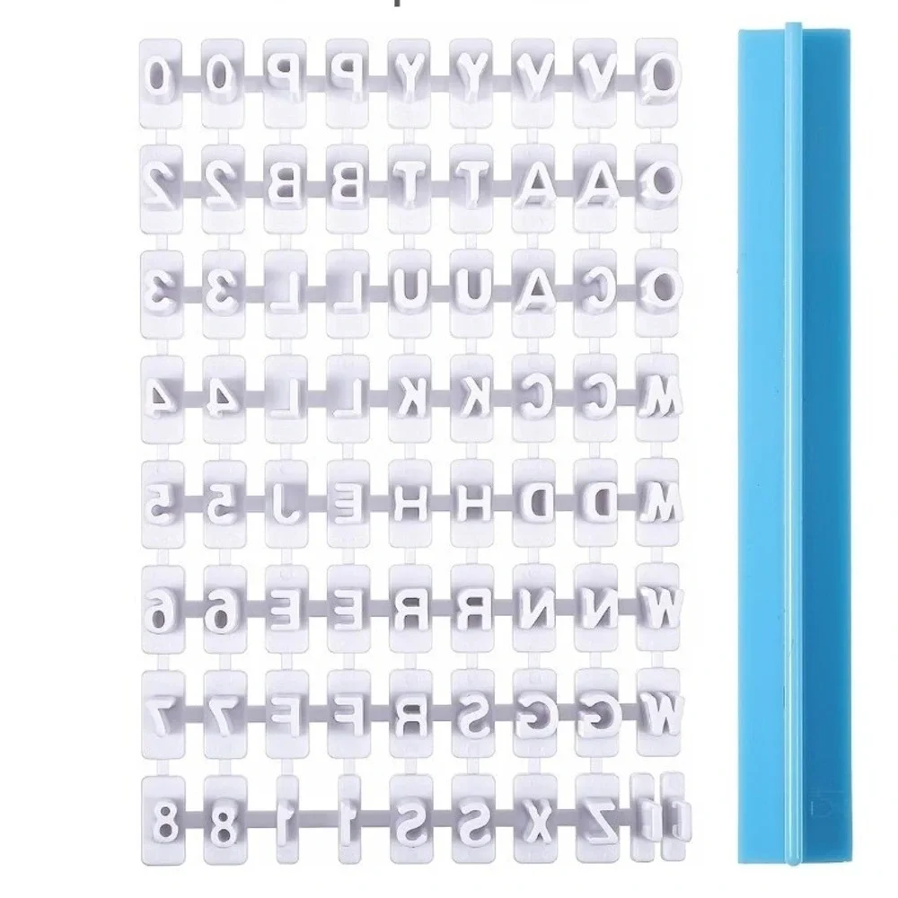 Letter Stamps for Clay Fondant Cookie DIY Baking Embosser Set